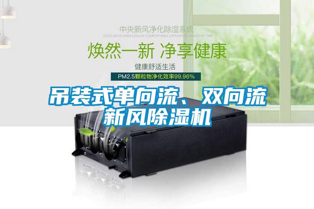 吊裝式單向流、雙向流新風除濕機
