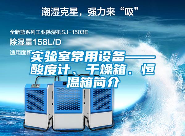 實(shí)驗(yàn)室常用設(shè)備——酸度計(jì)、干燥箱、恒溫箱簡介