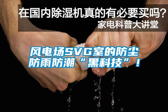 風電場SVG室的防塵防雨防潮“黑科技”！